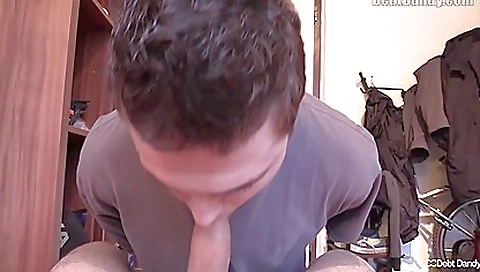 Debt Dandy - Dude With An Injured Arm Has To Take Dick In Pov
